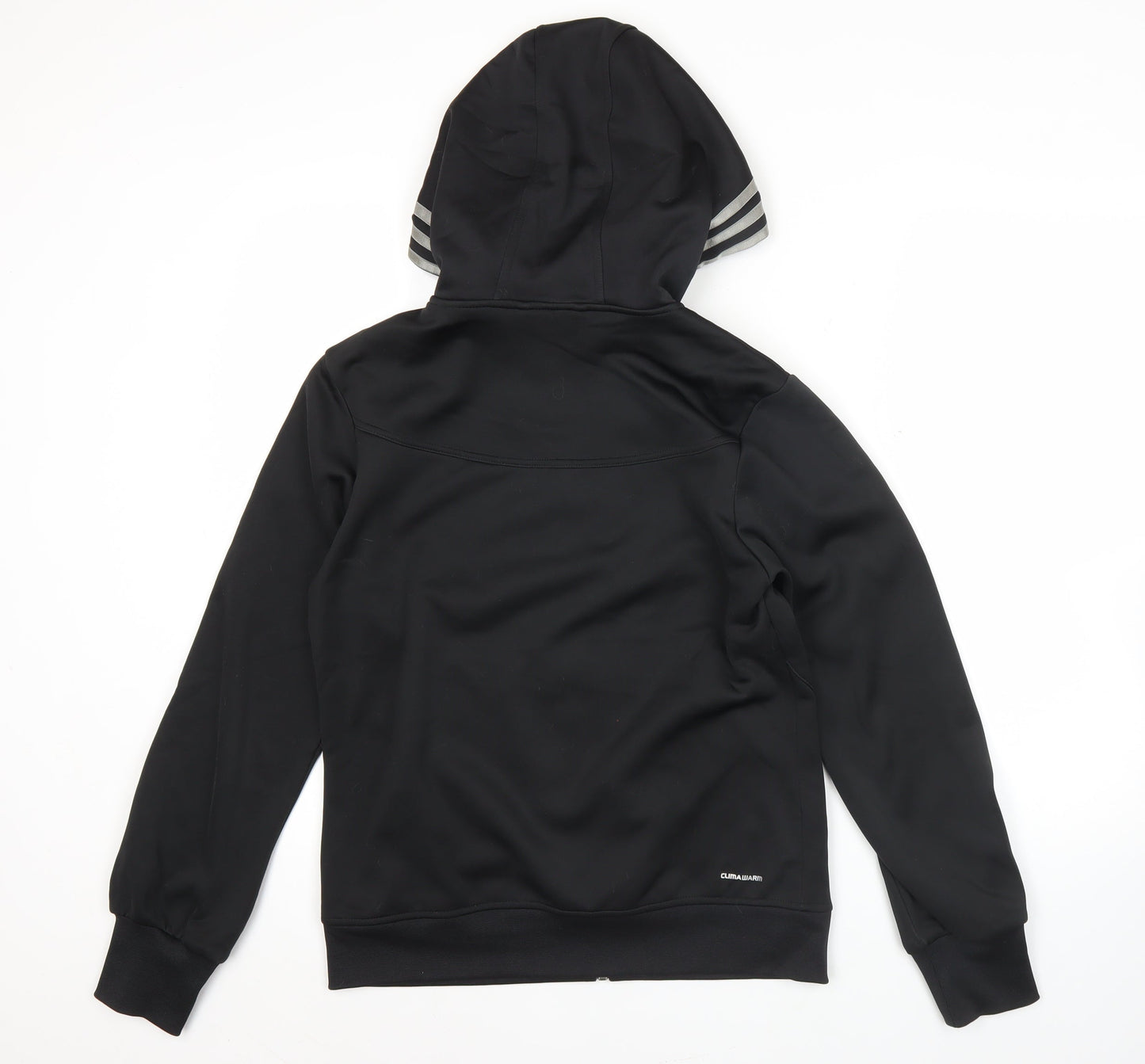 Adidas Womens Black Full Zip Hoodie Jacket Size 12 UK ClimaWarm