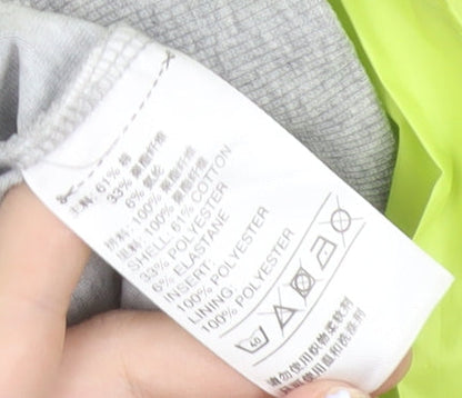 Adidas Womens Grey Green Track Jacket Size 12 Full Zip Sportswear