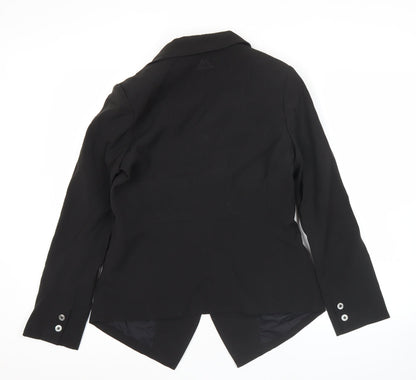 Kappa Women’s Black Blazer Jacket Size 12 Shawl Lapel Workwear
