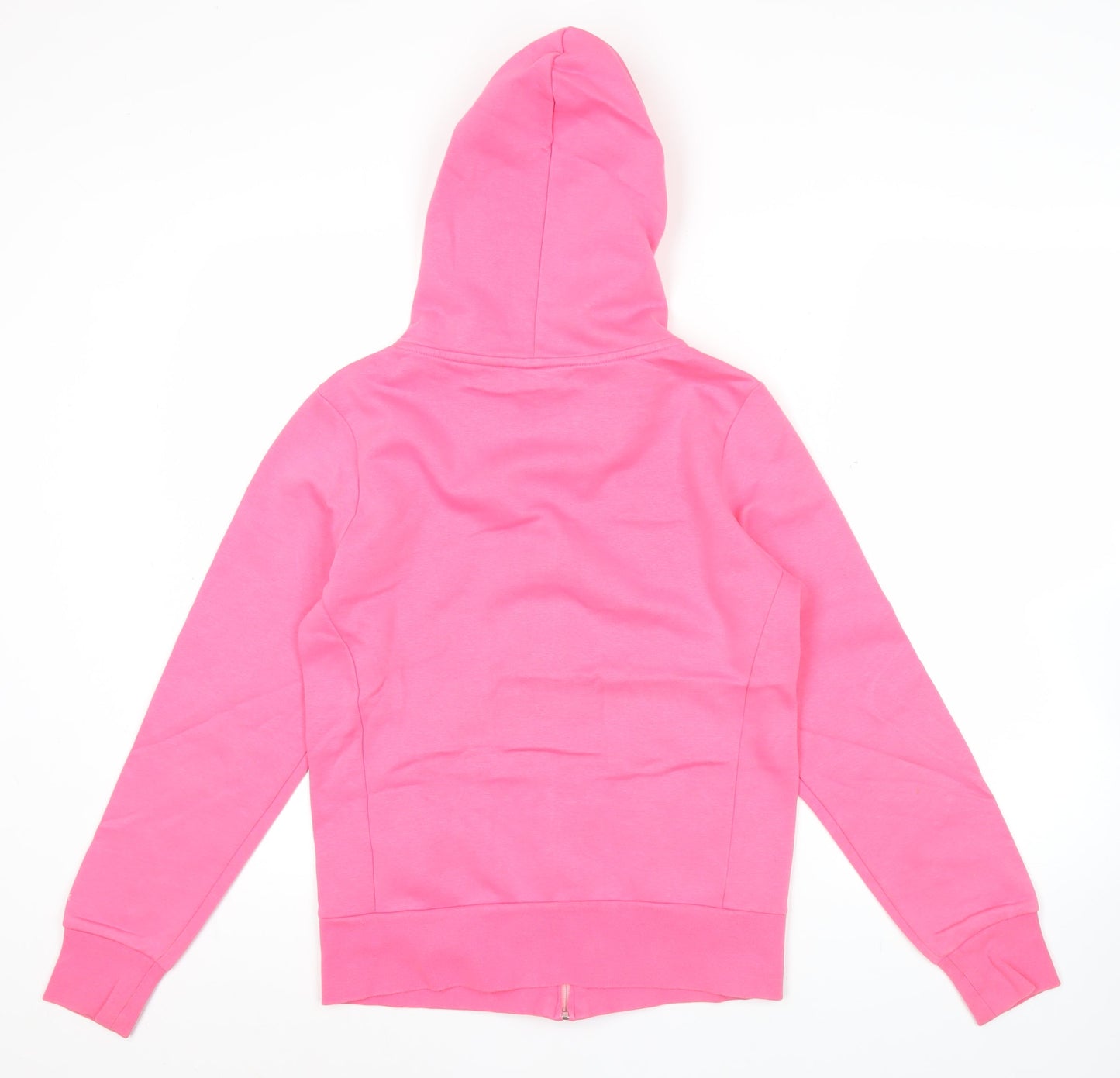 Reebok Womens Pink Full Zip Hoodie Size 10 Butterfly Print