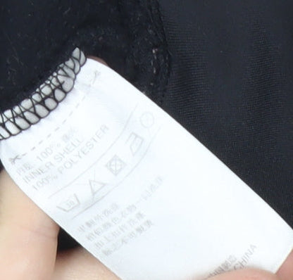 Adidas Women's Black Size 8 Slim Fit Track Jacket Full Zip