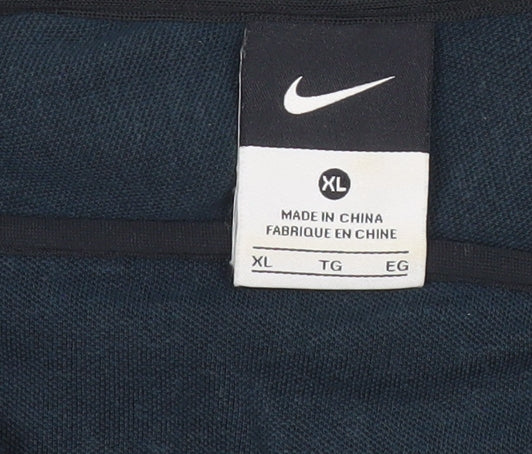 Nike Men's Black XL Track Jacket Full Zip Tennis Sportswear