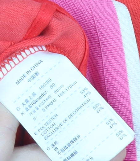 Nike Womens Red Track Jacket XL Full Zip Athleisure Activewear