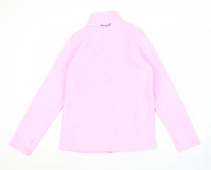 Columbia Womens Pink Fleece Jacket Size L Full Zip Outdoor