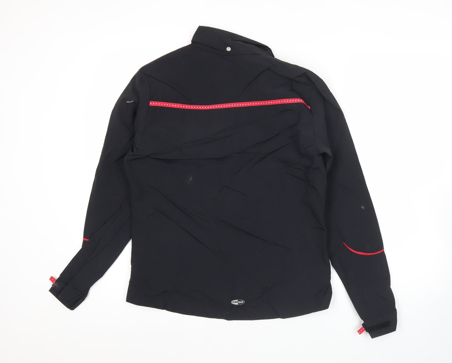 Adidas Womens Black Size 8 Windbreaker Jacket Hooded Lightweight