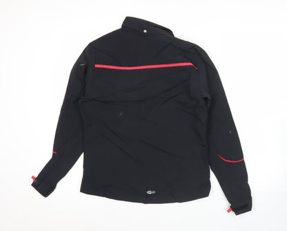 Adidas Womens Black Size 8 Windbreaker Jacket Hooded Lightweight