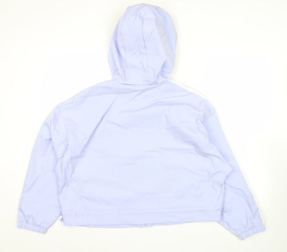 Adidas Neo Women’s Purple Track Jacket Size 8 Hooded Full Zip