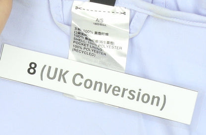 Adidas Neo Women’s Purple Track Jacket Size 8 Hooded Full Zip