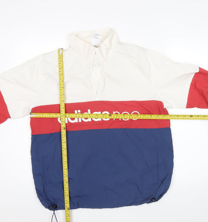 Mens UK Size XS adidas Multicoloured 1/4 Zip Sweatshirt