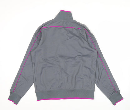 Nike Men’s Grey Track Jacket L Full Zip Lightweight Sportswear