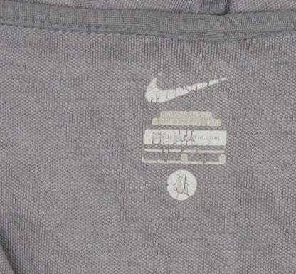 Nike Men’s Grey Track Jacket L Full Zip Lightweight Sportswear