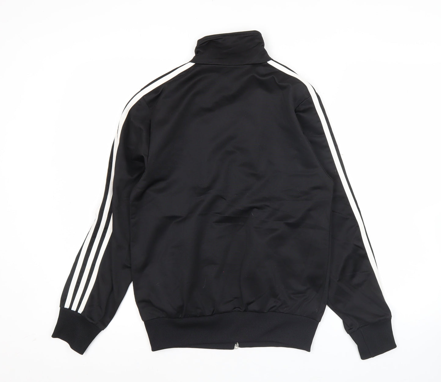 Adidas Men’s Black Track Jacket Size S Full Zip Polyester Sportswear