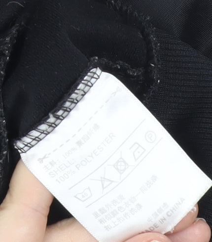 Adidas Men’s Black Track Jacket Size S Full Zip Polyester Sportswear