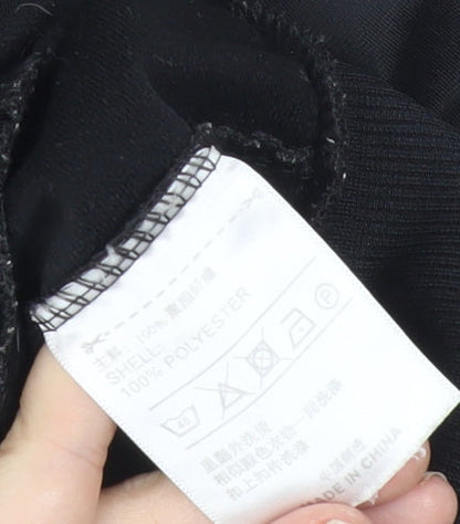 Adidas Men’s Black Track Jacket Size S Full Zip Polyester Sportswear