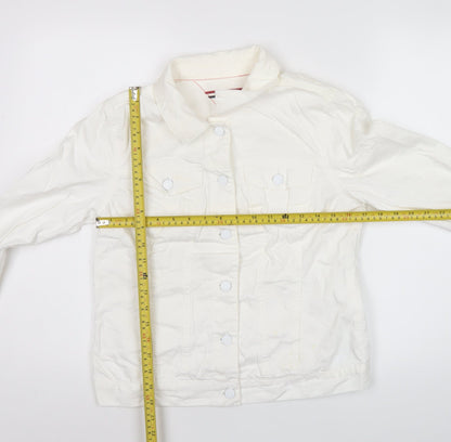 Womens UK Size S Tommy Hilfiger White Basic Jacket