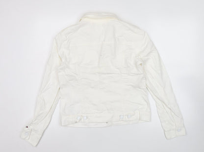 Womens UK Size S Tommy Hilfiger White Basic Jacket