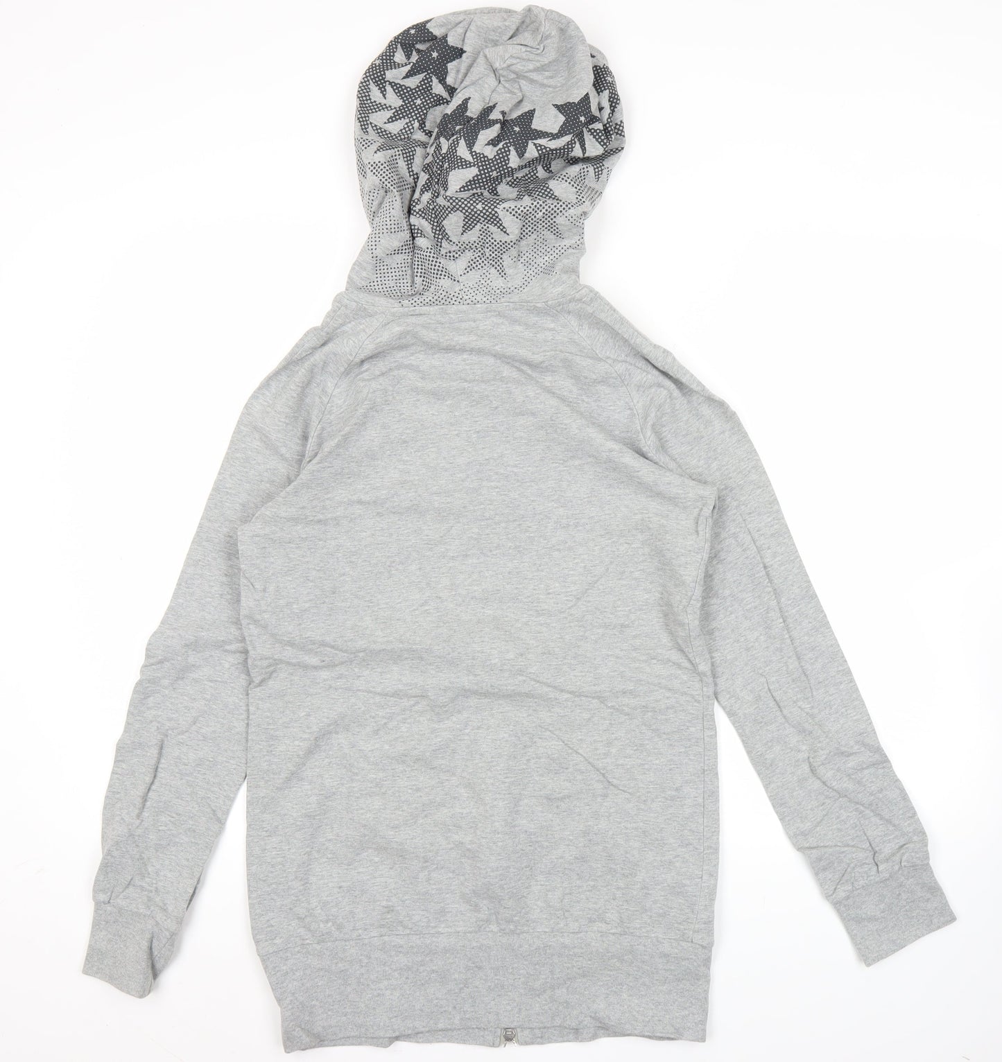 Nike Women’s Grey Full Zip Hoodie M Sports Star Graphic