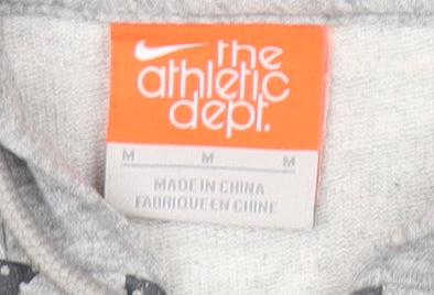 Nike Women’s Grey Full Zip Hoodie M Sports Star Graphic