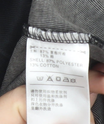 Adidas Mens Black Track Jacket Size M Full Zip Regular Fit