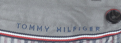 Tommy Hilfiger Men's Grey Chino Trousers Size 32W 30L Straight Fit
