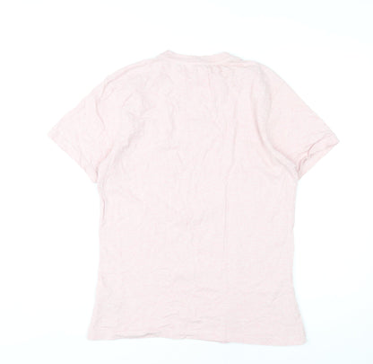Womens UK Size 12 McKenzie Pink Basic T-Shirt