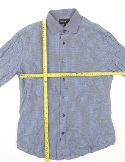 Mens UK Collar Size M Marks and Spencer Smart Blue  Dress Shirt