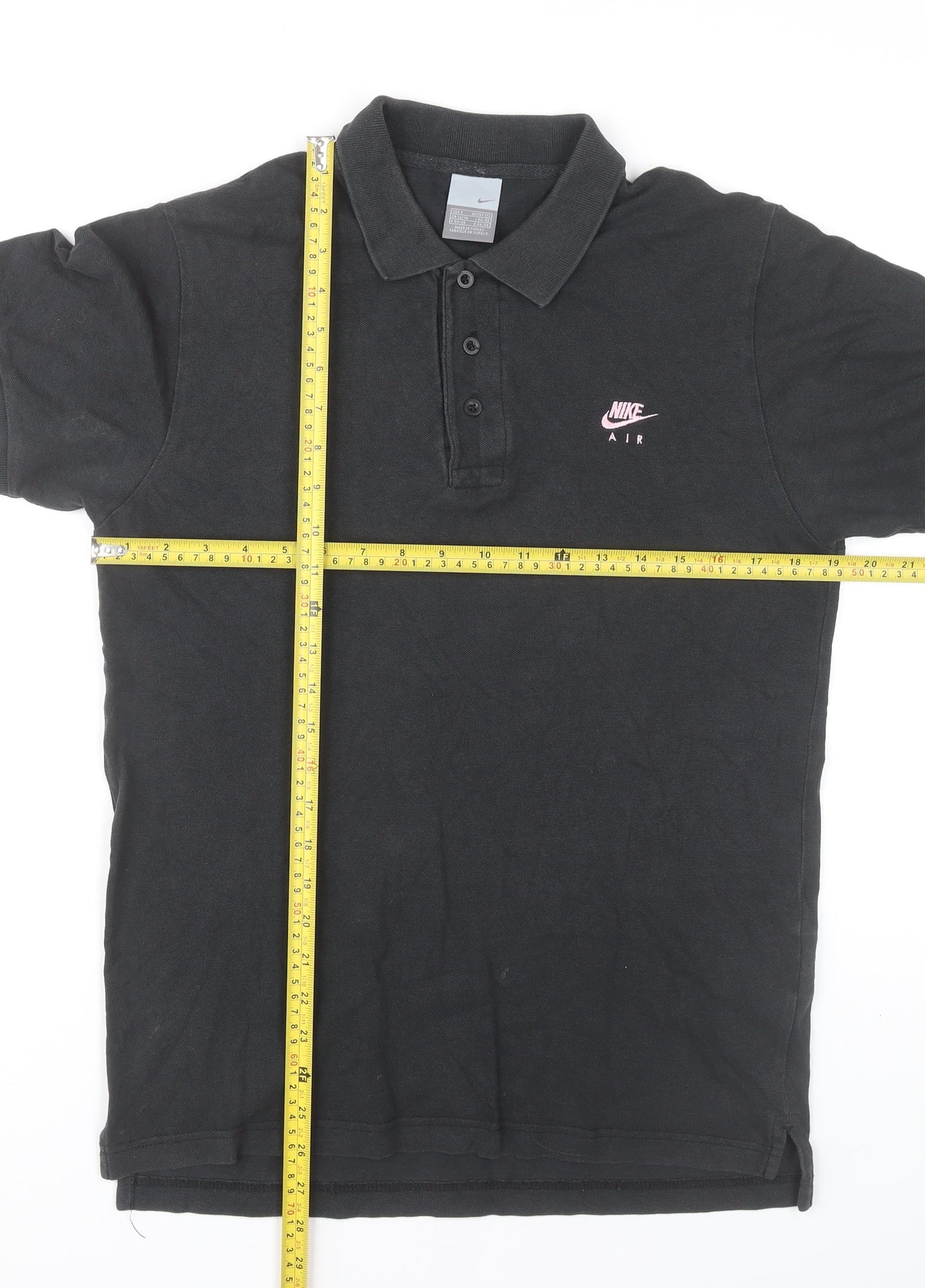 Womens UK Size S Nike Black Basic Polo