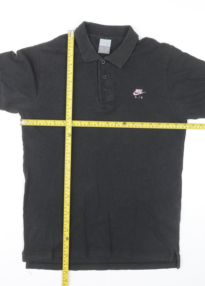 Womens UK Size S Nike Black Basic Polo