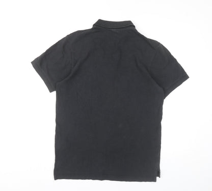 Womens UK Size S Nike Black Basic Polo