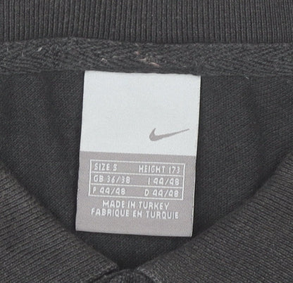 Womens UK Size S Nike Black Basic Polo