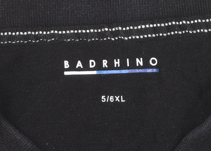 BadRhino Men’s Black 5XL Polo Shirt Cotton Short Sleeve Casual