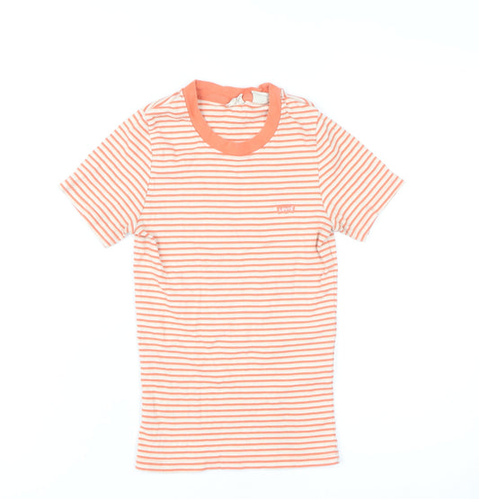 Womens UK Size 2XS Levi's Orange Basic T-Shirt