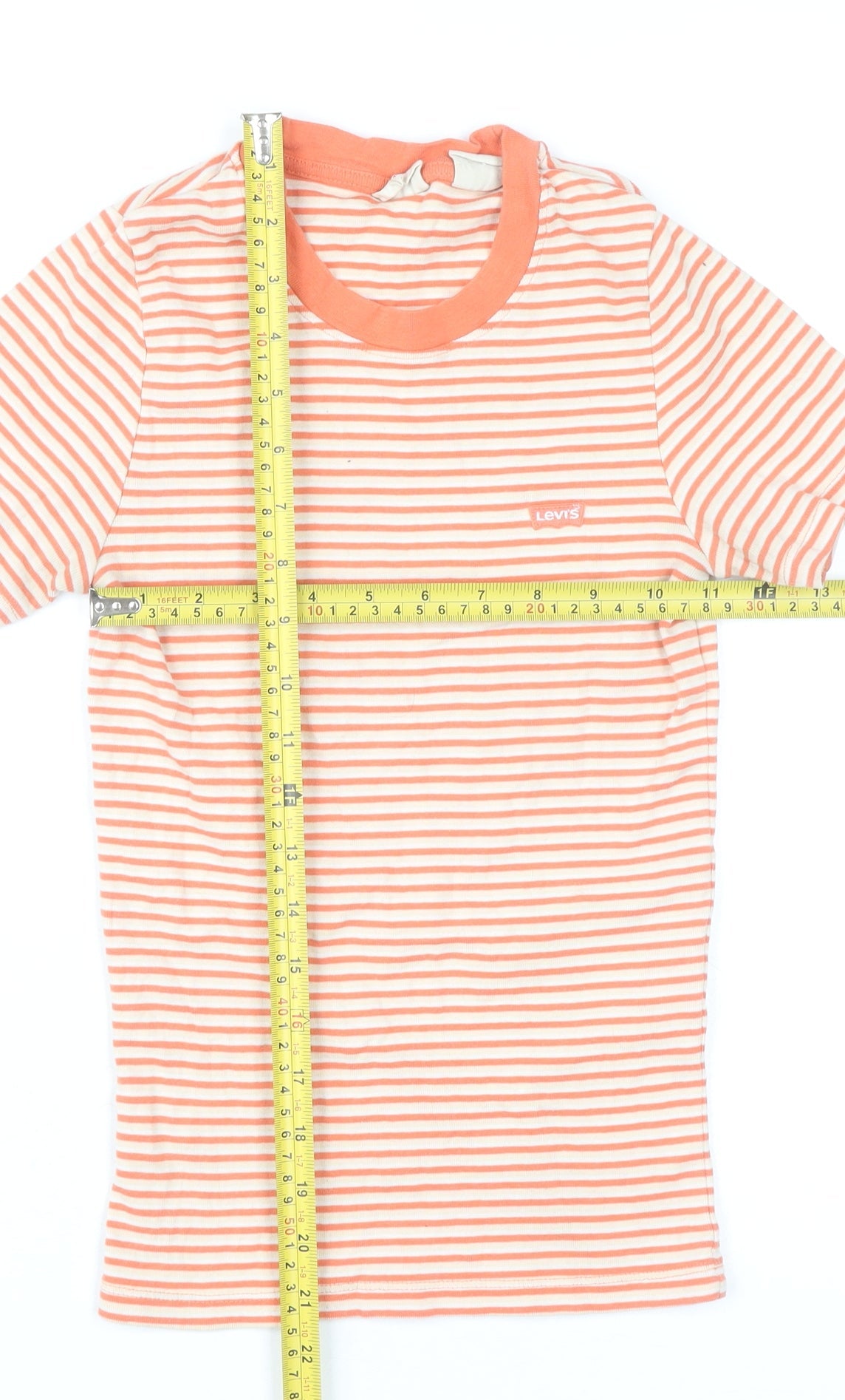 Womens UK Size 2XS Levi's Orange Basic T-Shirt
