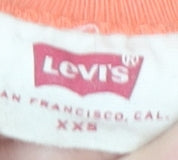 Womens UK Size 2XS Levi's Orange Basic T-Shirt