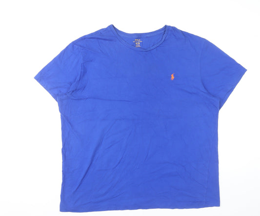 Ralph Lauren Men’s Blue XL V-Neck Cotton Short Sleeve T-Shirt
