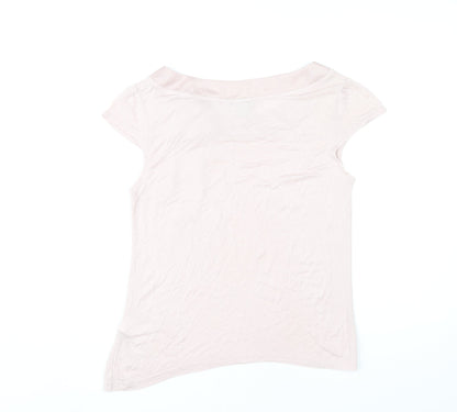 Womens UK Size 12 H&M Pink Basic T-Shirt