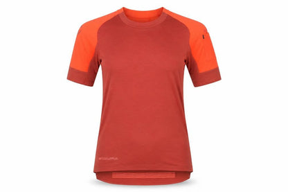 Endura Womens Red Cycling Jersey S Short Sleeve Athletic Fit