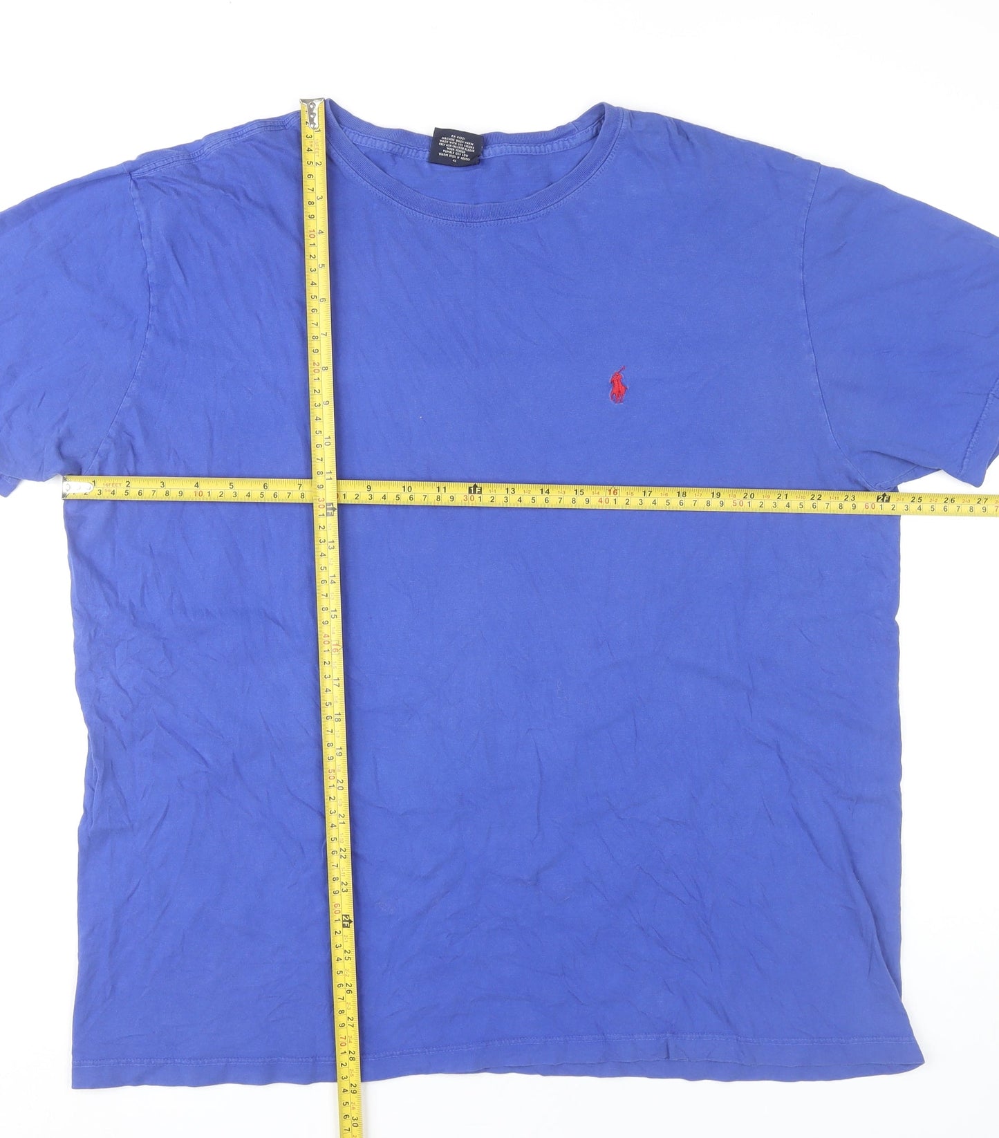 Ralph Lauren Men's Blue XL Cotton Crew Neck T-Shirt