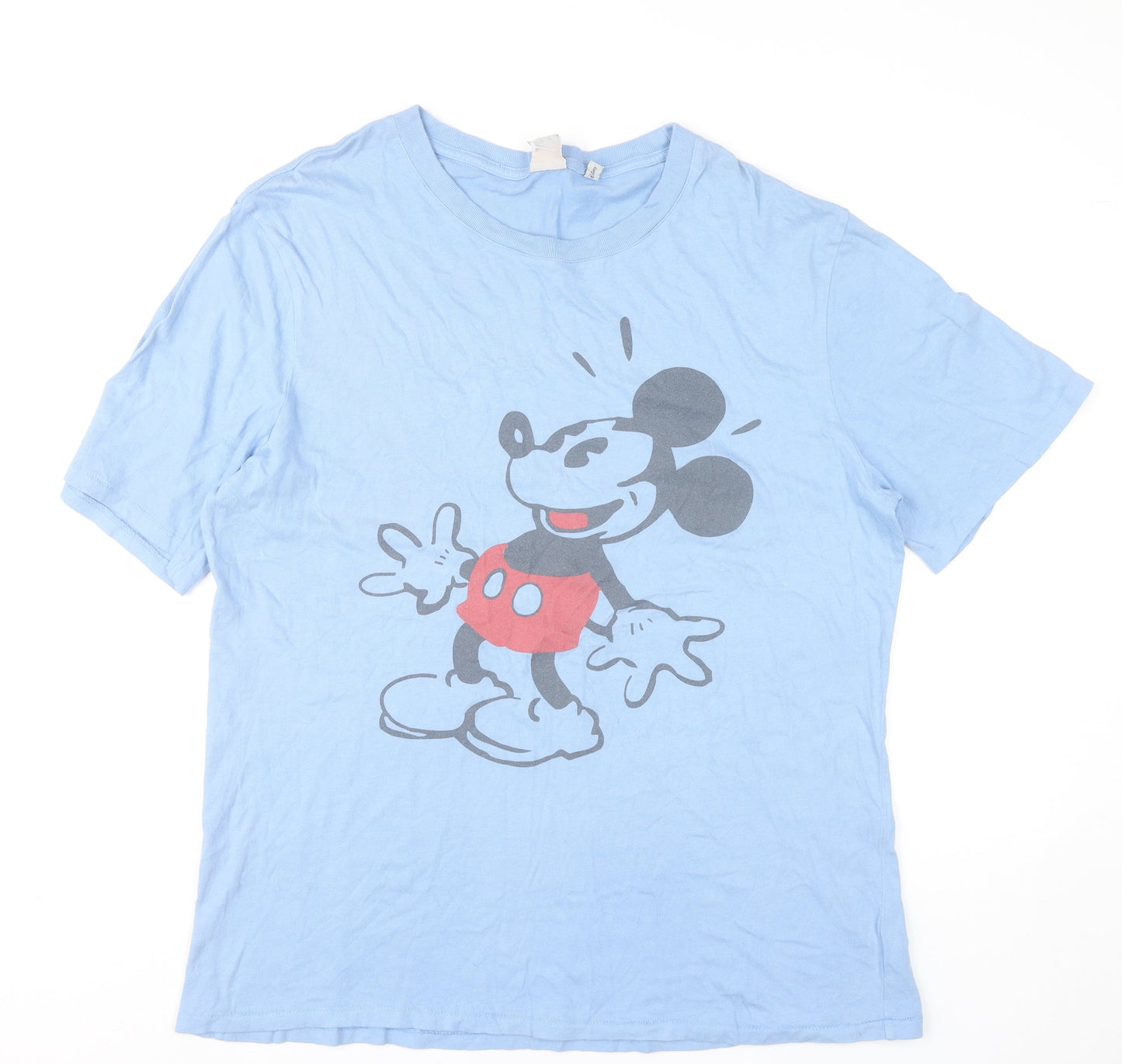 Mens UK Size L Disney Blue  T-Shirt