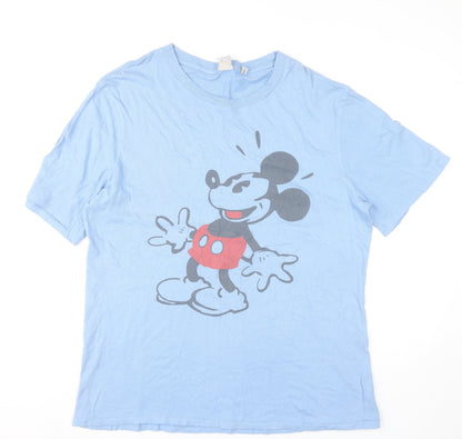 Mens UK Size L Disney Blue  T-Shirt