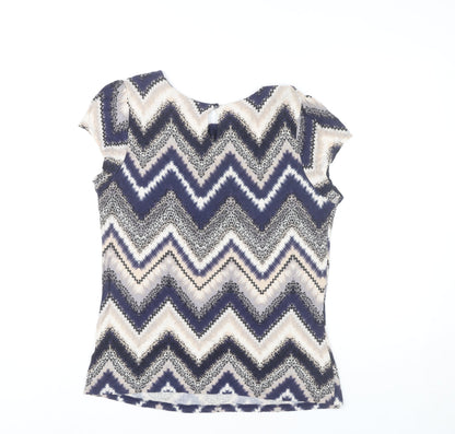 Womens UK Size 14 Wallis Multicoloured Basic Blouse