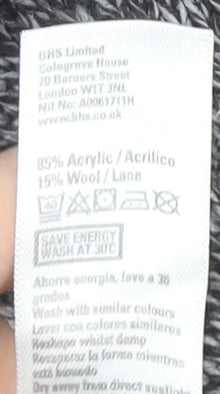 Trait Men’s Grey Knit Pullover Jumper Medium Wool Blend