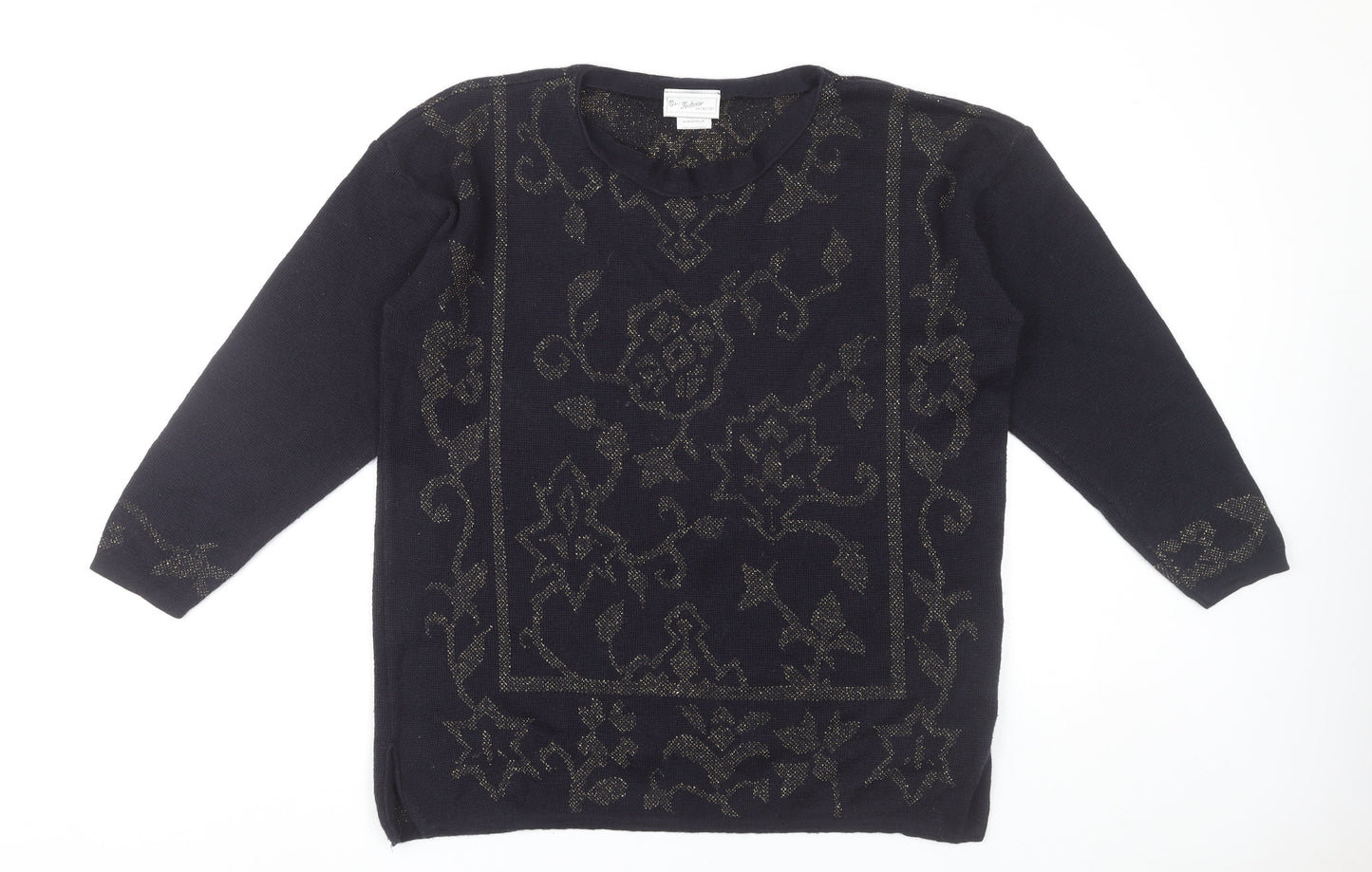 Womens UK Size M NEXT Black Pullover Jumper