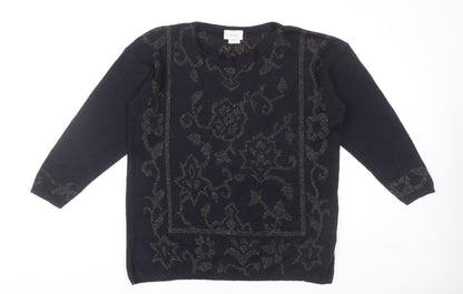 Womens UK Size M NEXT Black Pullover Jumper