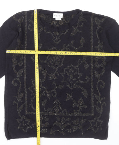 Womens UK Size M NEXT Black Pullover Jumper