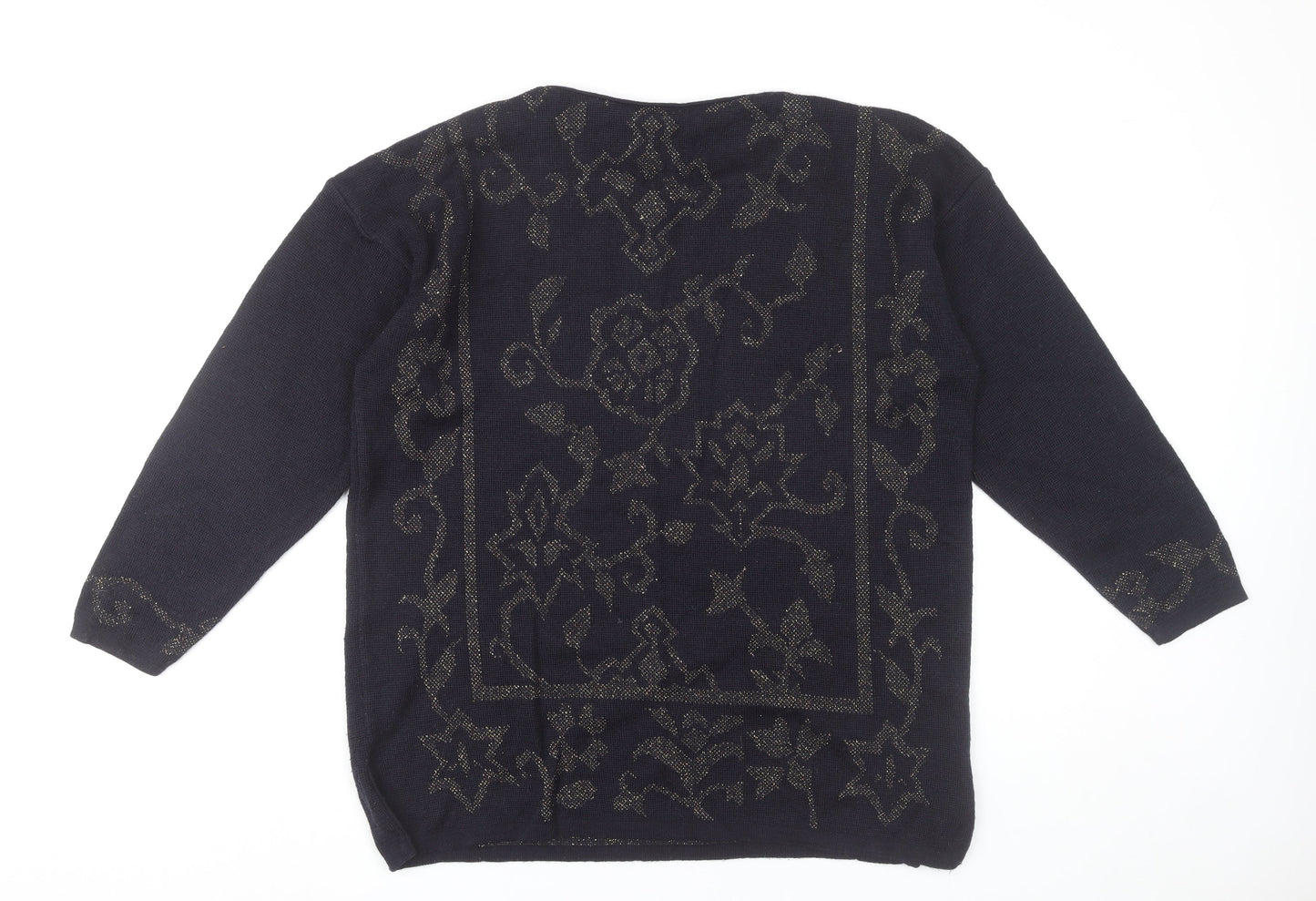 Womens UK Size M NEXT Black Pullover Jumper