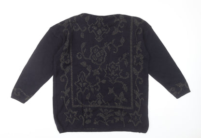 Womens UK Size M NEXT Black Pullover Jumper