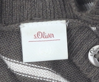Womens UK Size 10 s.Oliver Brown Cardigan Jumper