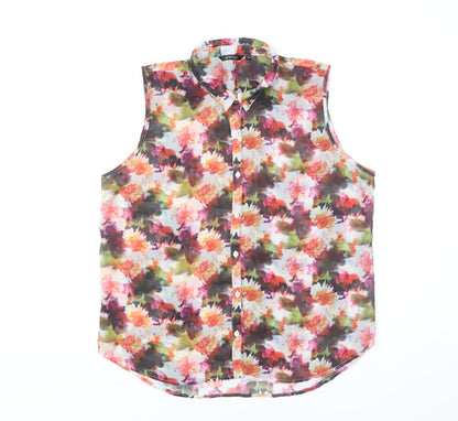 Womens UK Size 14 Golddigga Multicoloured Blouse Button-Up