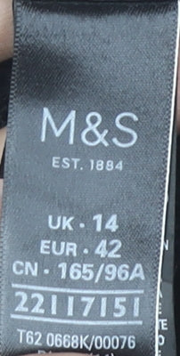 Womens UK Size 14 Marks and Spencer Black Cardigan Jumper